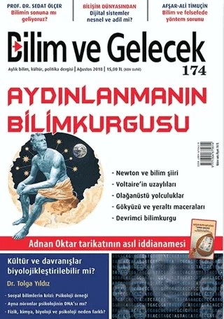 Bilim ve Gelecek Dergisi Sayı: 174 Ağustos 2018 – Bilim ve Gelecek Dergisi Yayınları kitap kapağı