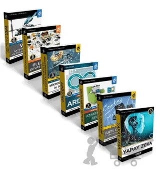 Elektronik Eğitim Seti - 4 (7 Kitap Takım) – Abdulkadir Mutlu, Ahmet Raşit Petekçi, Büşra Özer, Erdal Delebe, Mehmet Ali Çavuşlu, Mehmet Muzaffer Kösten, Muhammed Önal, Tolga Büyüktanır – Kodlab Yayın Dağıtım kitap kapağı