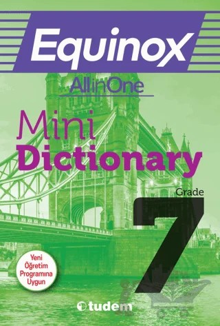 7. Sınıf Equinox All In One Mini Dictionary – Kolektif – Tudem Yayınları - Bayilik kitap kapağı