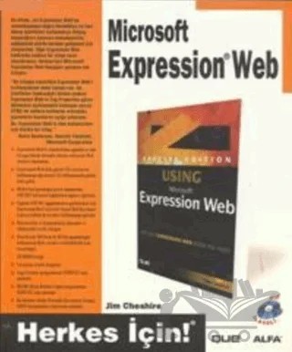 Microsoft Expression Web – Jim Cheshire – Alfa Yayınları kitap kapağı