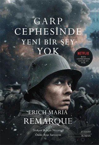 Garp Cephesinde Yeni Bir Şey Yok – Erich Maria Remarque – Everest Yayınları kitap kapağı