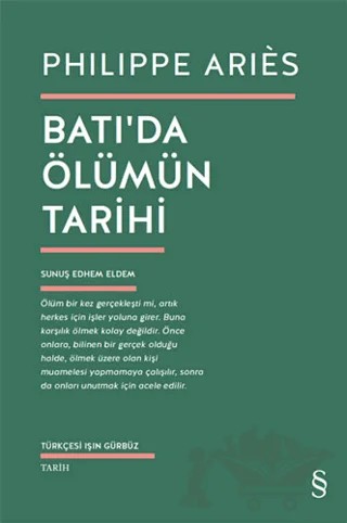Batı’da Ölümün Tarihi – Phılıppe Arıés – Everest Yayınları kitap kapağı