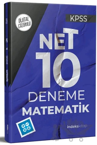 2022 KPSS Matematik Net 10 Deneme Dijital Çözümlü – Kolektif – İndeks Akademi Yayıncılık kitap kapağı