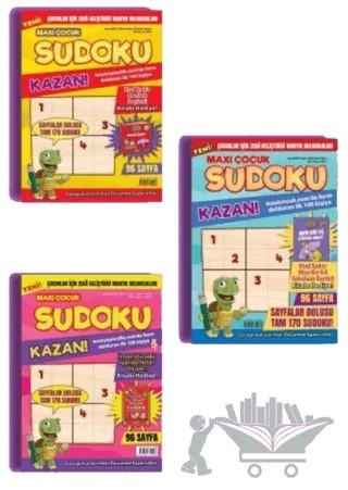 Maxi Çocuk Sudoku 3'lü Set – Kolektif – Maxi Yayıncılık kitap kapağı