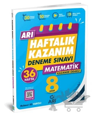 8. Sınıf Matematik Arı Haftalık Kazanım Deneme – Kolektif – Arı Yayıncılık kitap kapağı