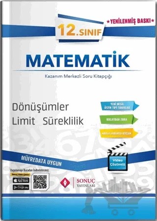 12. Sınıf Dönüşümler Limit Süreklilik – Kolektif – Sonuç Yayınları kitap kapağı