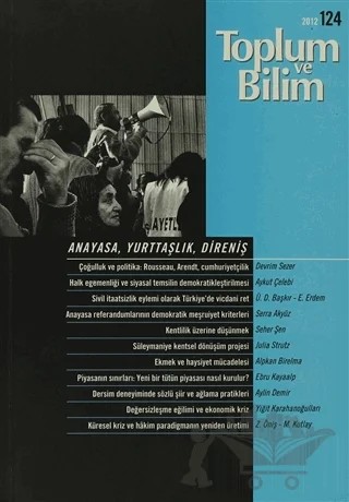 Toplum ve Bilim Sayı: 124 – Birikim Yayınları kitap kapağı