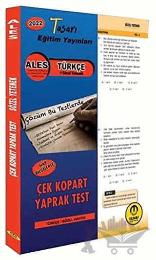 2022 ALES Türkçe Çek Kopar Yaprak Test – Özgen Bulut – Tasarı Eğitim Yayınları kitap kapağı