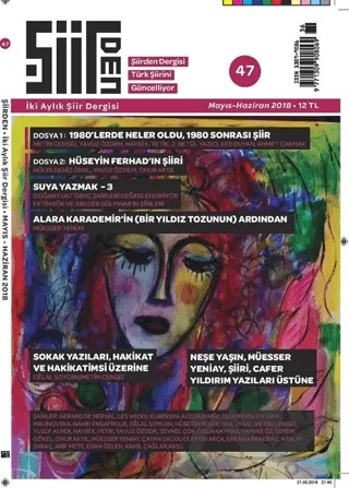 Şiirden İki Aylık Şiir Dergisi Sayı: 47 Mayıs - Haziran 2018 – Şiirden Yayıncılık kitap kapağı
