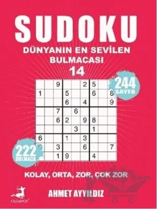 Sudoku Dünyanın En Sevilen Sevilen Bulmacası 14 – Ahmet Ayyıldız – Olimpos Yayınları kitap kapağı