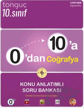 0'dan 10'a Coğrafya Konu Anlatımlı Soru Bankası – Kolektif – Tonguç Akademi kitap kapağı