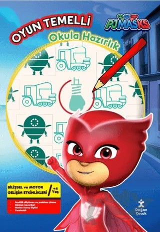 Oyun Temelli Okula Hazırlık Pjmasks – Kolektif – Doğan Çocuk kitap kapağı