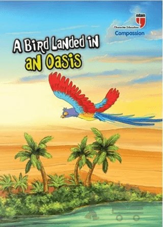 A Bird Landed İn An Oasis - Compassion; Stories With The Phoenix – Neriman Karatekin – EDAM kitap kapağı