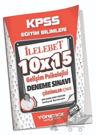 KPSS Eğitim Bilimleri Gelişim Psikolojisi 10x15 Deneme Çözümlü – Fatma Bülbül – Yönerge Yayınları kitap kapağı