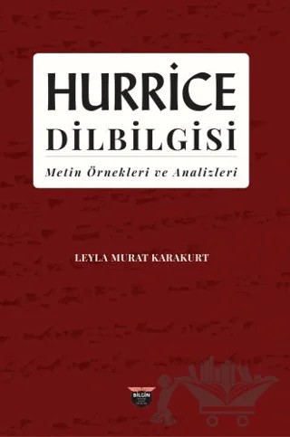 Hurrice Dilbilgisi – Leyla Murat Karakurt – Bilgin Kültür Sanat Yayınları kitap kapağı