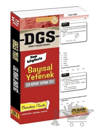 2017 DGS Sayısal Yetenek Çek Kopart Yaprak Test – Kolektif – Tasarı Eğitim Yayınları kitap kapağı