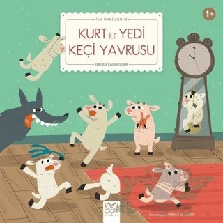 Kurt ile Yedi Keçi Yavrusu – Grimm Kardeşler – 1001 Çiçek Kitaplar kitap kapağı