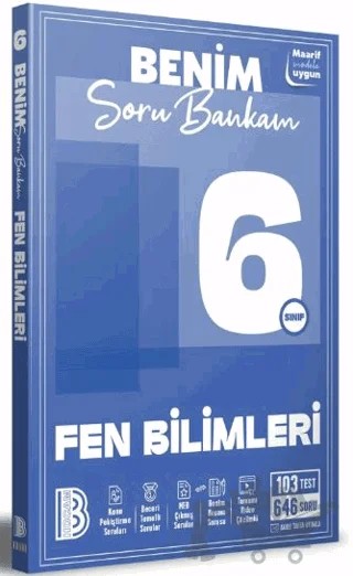 6. Sınıf Fen Bilimleri Soru Bankam – Kolektif – Benim Hocam Yayınları kitap kapağı