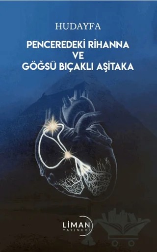 Penceredeki Rihanna ve Göğsü Bıçaklı Aşitaka – Hudayfa – Liman Yayınevi kitap kapağı