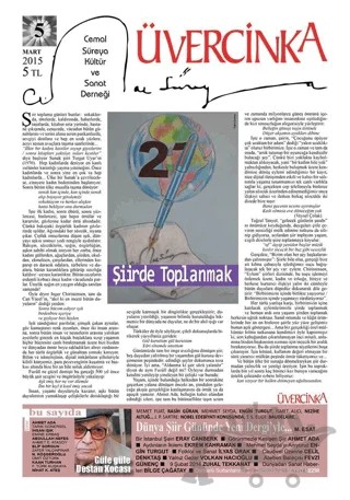 Üvercinka Dergisi Sayı: 5 - Mart 2015 – Üvercinka Dergisi kitap kapağı