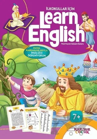 İlkokullar İçin Learn English - Mor – Gülsüm Öztürk – Kariyer Yayınları kitap kapağı