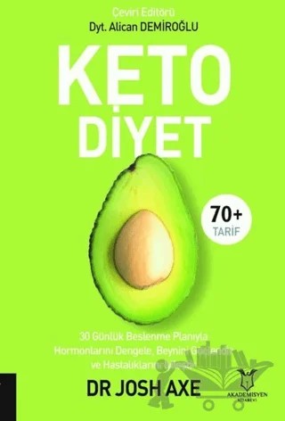 Keto Diyet – Josh Axe – Akademisyen Kitabevi kitap kapağı