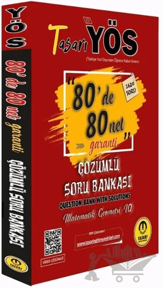 YÖS Matematik - Geometri 80 De 80 Net Garanti Soru Bankası – Saadet Bulut, Özgen Bulut – Tasarı Eğitim Yayınları kitap kapağı