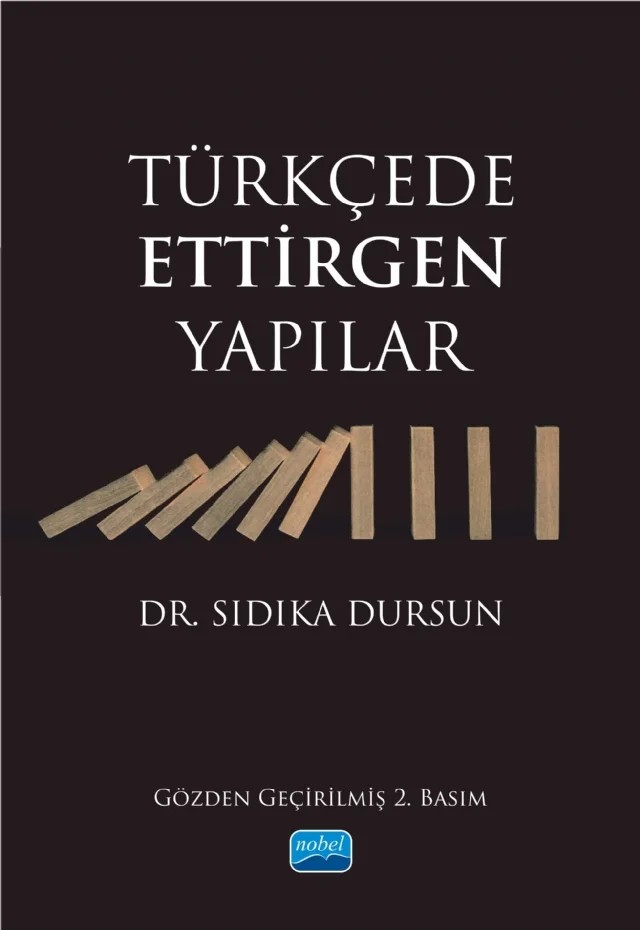 Türkçede Ettirgen Yapılar – Sıdıka Dursun – Nobel Akademik Yayıncılık kitap kapağı