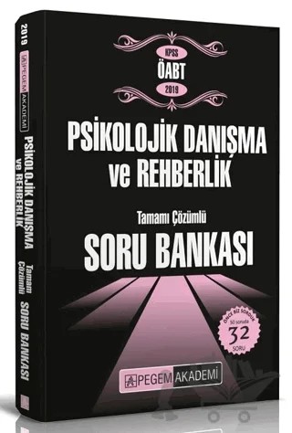 2019 KPSS ÖABT Psikolojik Danışma ve Rehberlik Tamamı Çözümlü Soru Bankası – Kolektif – Pegem Akademi Yayıncılık kitap kapağı