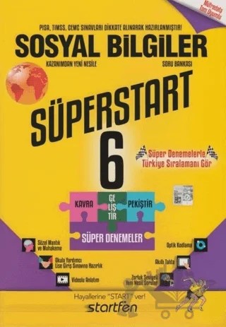 6. Sınıf Sosyal Bilgiler Süperstart Soru Bankası – Kolektif – Startfen Yayınları kitap kapağı