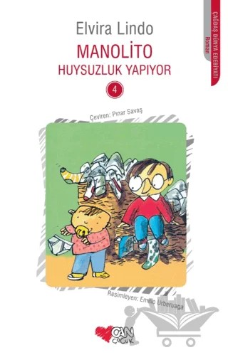 Manolito Huysuzluk Yapıyor - 4 Kitap – Elvira Lindo – Can Çocuk Yayınları kitap kapağı