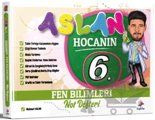 6. Sınıf Fen Bilimleri Aslan Hocanın Ders Notu – Mahmut Aslan – Dizgi Kitap kitap kapağı