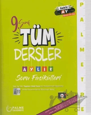 9. Sınıf Tüm Dersler Palmetre Aylık Çalışma Fasikülleri – Kolektif – Palme Yayınları kitap kapağı