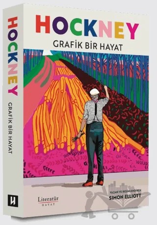 Hockney: Grafik Bir Hayat – Simon Elliott – Literatür Hayat kitap kapağı