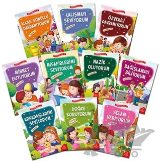 Erdemler Serisi - 2 (10 Kitap Takım) – Mehmet Zeki Aydın, Necla Saydam, Nuray Çatiç, Rukiye Karaköse, Saadet Kocagöz Uzun, Vahide Ulusoy Gökçek – Timaş Çocuk kitap kapağı