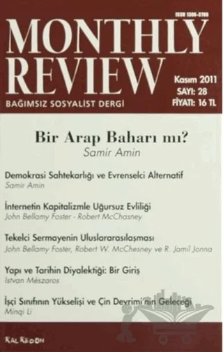 Monthly Review Bağımsız Sosyalist Dergi Sayı: 28 / Kasım 2011 – Monthly Review Dergisi kitap kapağı
