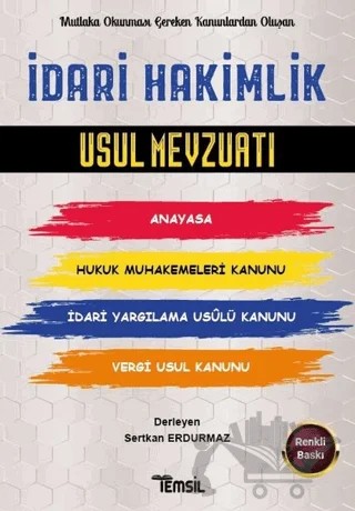 İdari Hakimlik Usul Mevzuatı – Sertkan Erdurmaz – Temsil Kitap kitap kapağı