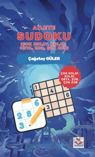 Aileye Sudoku - ( Çok Kolay, Kolay, Orta, Zor, Çok Zor ) – Çağatay Güler – Berksan Yayıncılık kitap kapağı