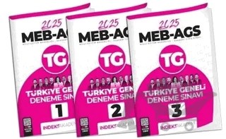 2025 MEB - AGS Tüm Dersler Türkiye Geneli Deneme 3 lü Set Çözümlü (1-2-3) – Kollektif – İndeks Akademi Yayıncılık kitap kapağı