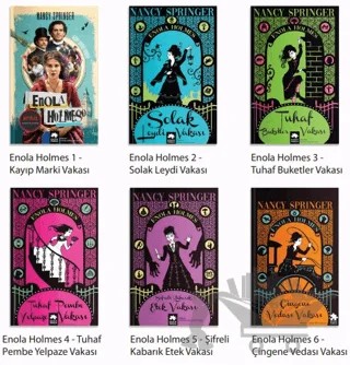 Enola Holmes 6 Kitap Set – Nancy Springer – Eksik Parça Yayınları kitap kapağı