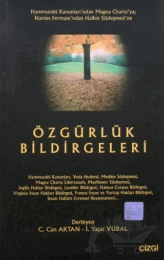 Özgürlük Bildirgeleri – Derleme – Çizgi Kitabevi Yayınları kitap kapağı