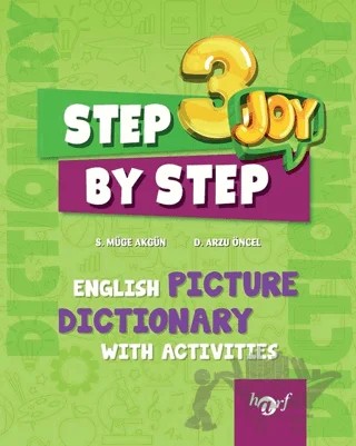 3. Sınıf Step By Step Joy English Picture Dictionary 2019 – D. Arzu Öncel, S. Müge Akgün – Harf Eğitim Yayıncılık kitap kapağı