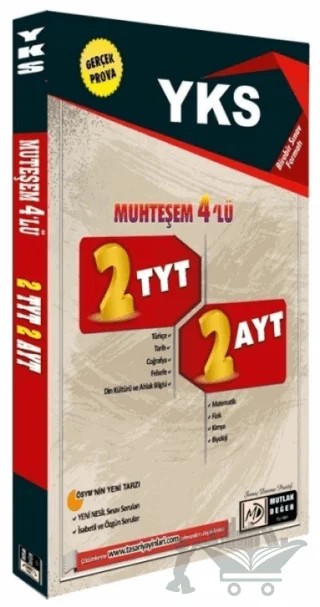 YKS Muhteşem 4'lü 2 TYT 2 AYT Denemesi – Özgen Bulut – Mutlak Değer Yayıncılık kitap kapağı