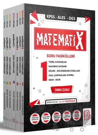 KPSS ALES DGS MatematiX Soru Fasikülleri Seti – Olcay Küçükçelik – Benim Hocam Yayınları kitap kapağı