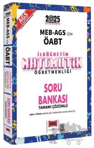 2025 MEB AGS ÖABT İlköğretim Matematik Öğretmenliği Tamamı Çözümlü Soru Bankası – Kollektif – Yargı Yayınevi kitap kapağı