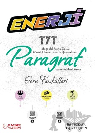 Enerji TYT Paragraf Konu Anlatım Videolu Soru Fasikülleri – Kolektif – Palme Yayınları kitap kapağı