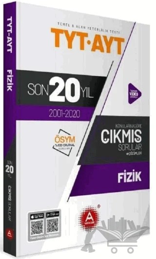 TYT AYT Fizik Son 20 Yıl Konu Konu Tamamı Çözümlü Çıkmış Sorular – Kolektif – A Yayınları kitap kapağı