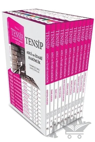 Tensip Adli ve İdari Hakimlik Tamamı Çözümlü Çıkmış Sorular (11 Kitap Takım) – İsmail Ercan, Tamer Bozkurt, Ümit Kaymak – Kuram Kitap kitap kapağı