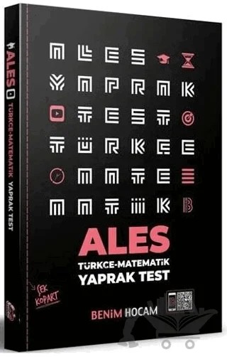 ALES Çek Kopart Yaprak Test – Kolektif – Benim Hocam Yayınları kitap kapağı