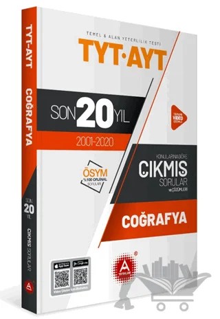 TYT AYT Coğrafya Son 20 Yıl Konu Konu Tamamı Çözümlü Çıkmış Sorular – Kolektif – A Yayınları kitap kapağı
